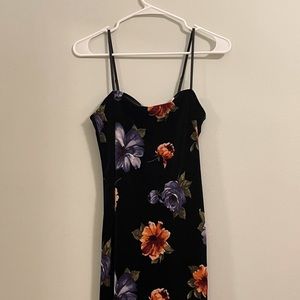 Black Velvet Fitted Dress